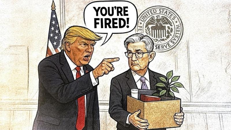 كاريكاتير ترامب يقيل باول كاريكاتير ترامب يقيل باول