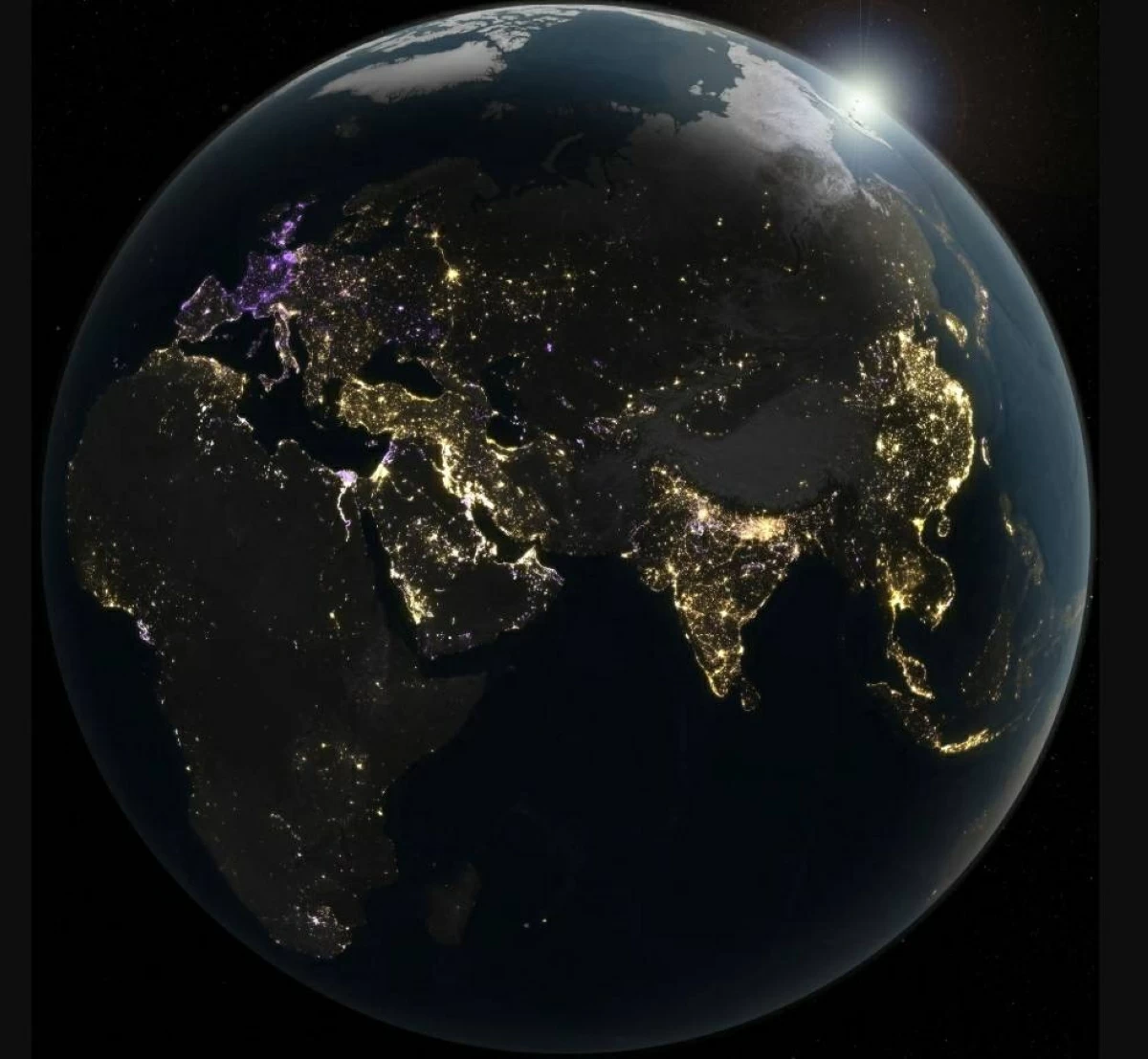 كوكب الأرض يزداد سطوعاً «اصطناعياً»