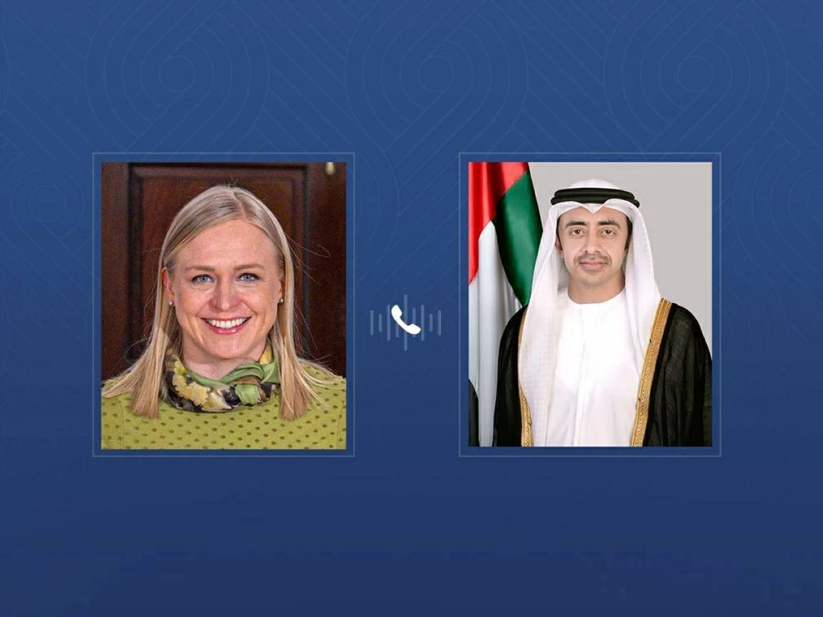 عبدالله بن زايد ووزيرة خارجية فنلندا يبحثان هاتفياً التطورات في المنطقة