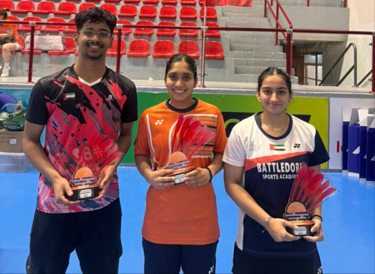 ذهبيتان للإمارات في بطولة مالطا الدولية للريشة الطائرة