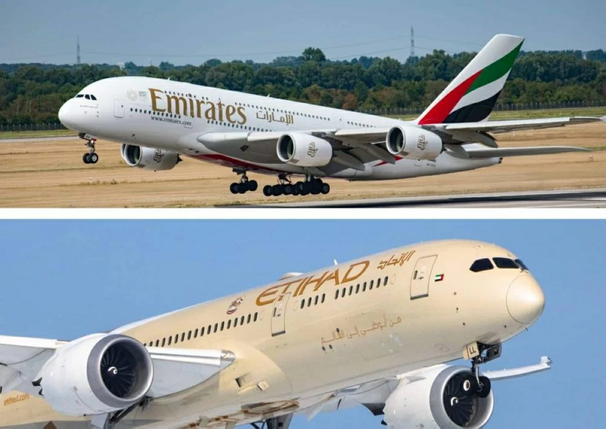 طائرتا 'الإمارات' و'الاتحاد'