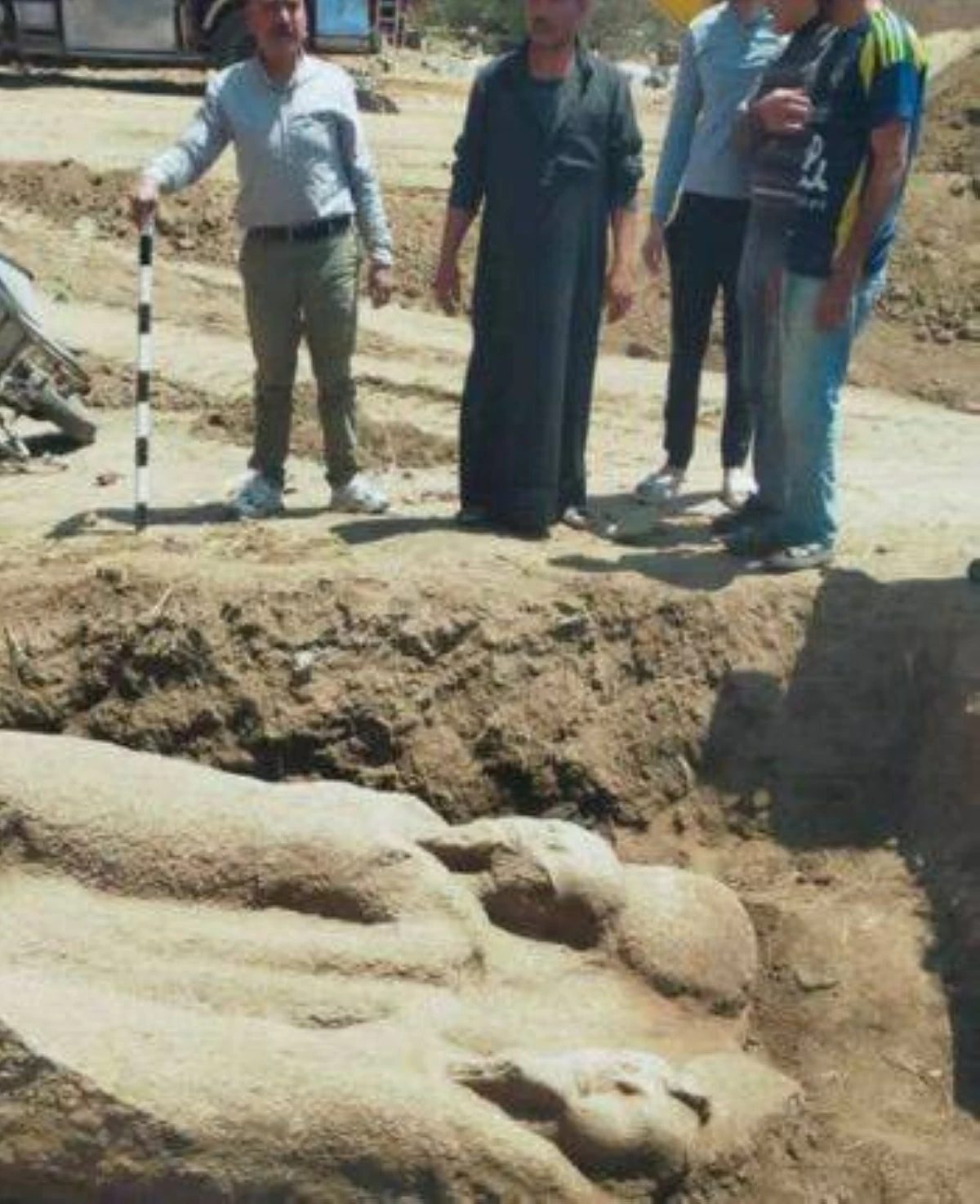 اكتشاف تمثال ضخم للملك رمسيس الثاني بمصر