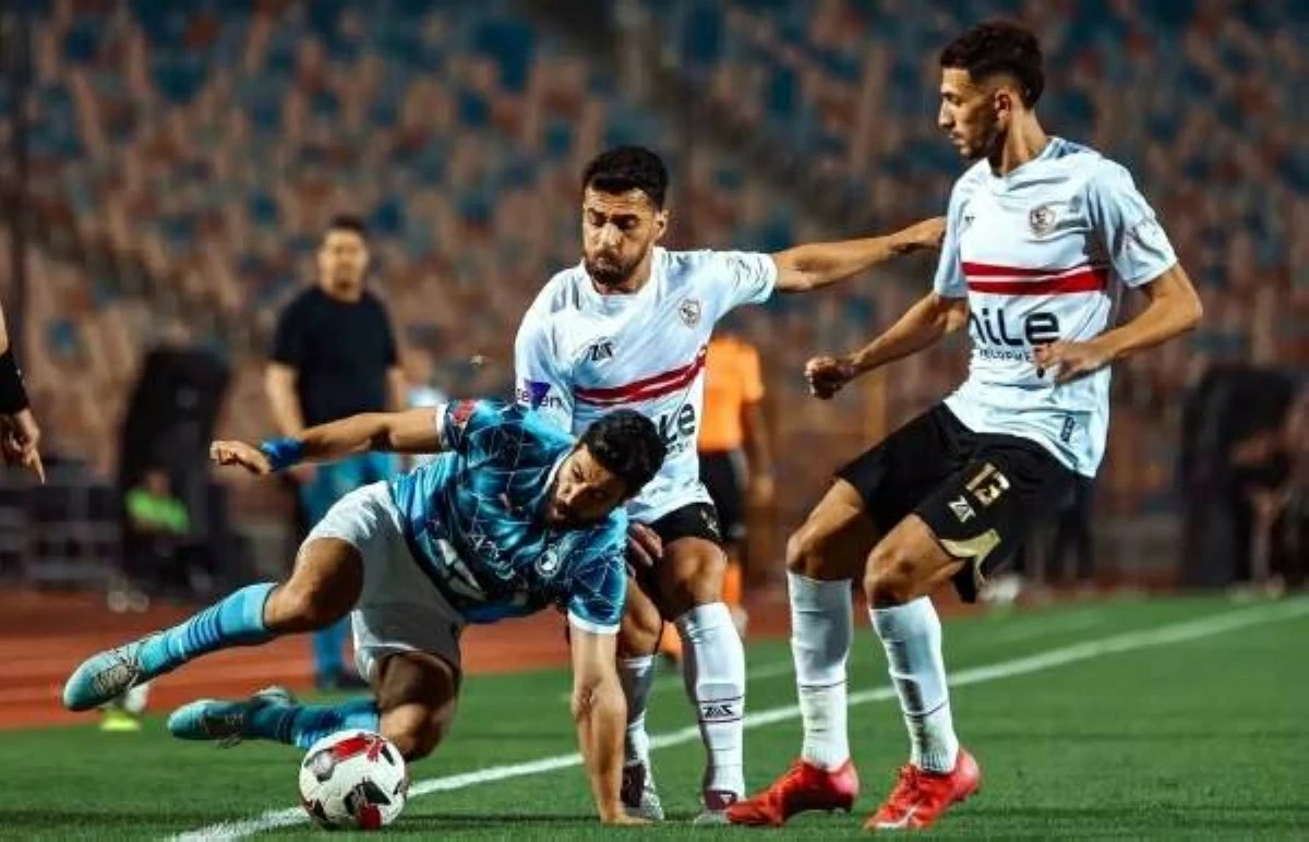 من مباراة الزمالك وبيراميدز