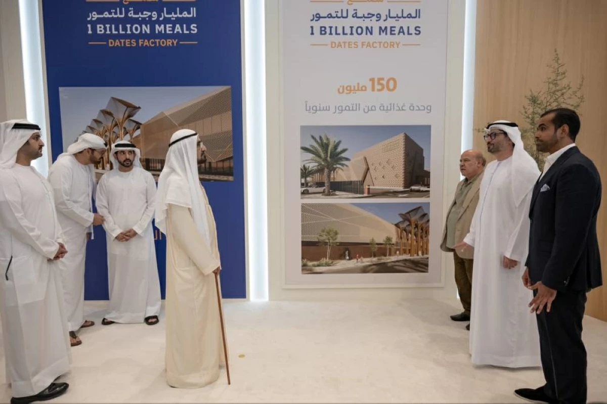  محمد بن راشد: إطلاق أكبر مصنع وقفي للتمور في العالم لمكافحة الجوع 