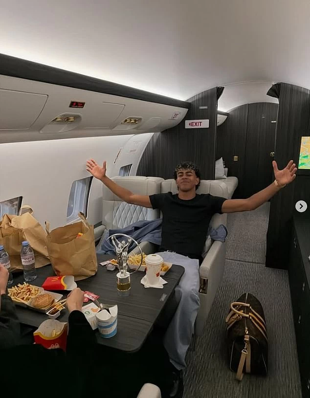 الصورة التي نشرها يامال