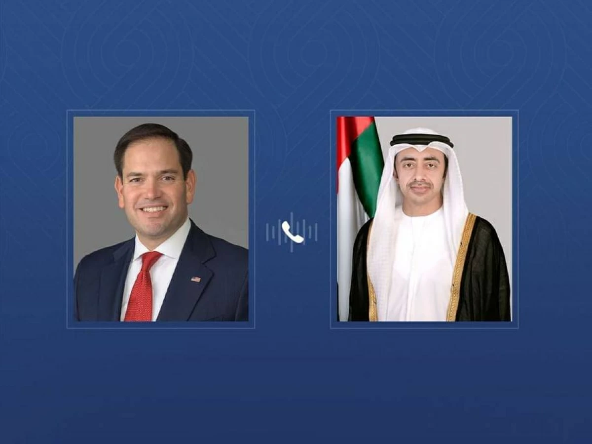عبدالله بن زايد وروبيو يبحثان تداعيات الاعتداءات الإيرانية الإرهابية