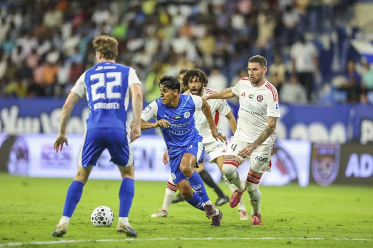 مباراة النصر والجزيرة في دوري أدنوك للمحترفين  (( محمد شعلان ))