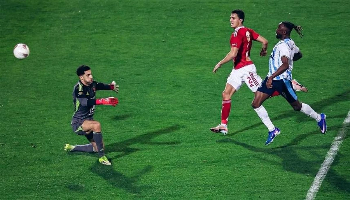 من مباراة بيراميدز والأهلي