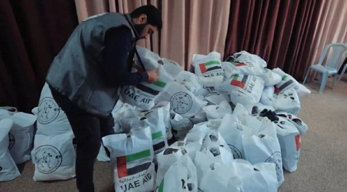 خلال تجهيز المساعدات