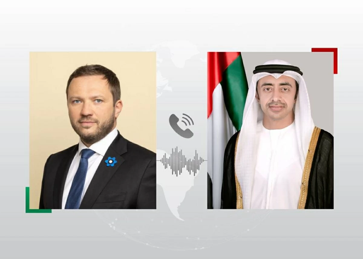 عبدالله بن زايد ووزير خارجية إستونيا يبحثان الاعتداءات الإيرانية الإرهابية