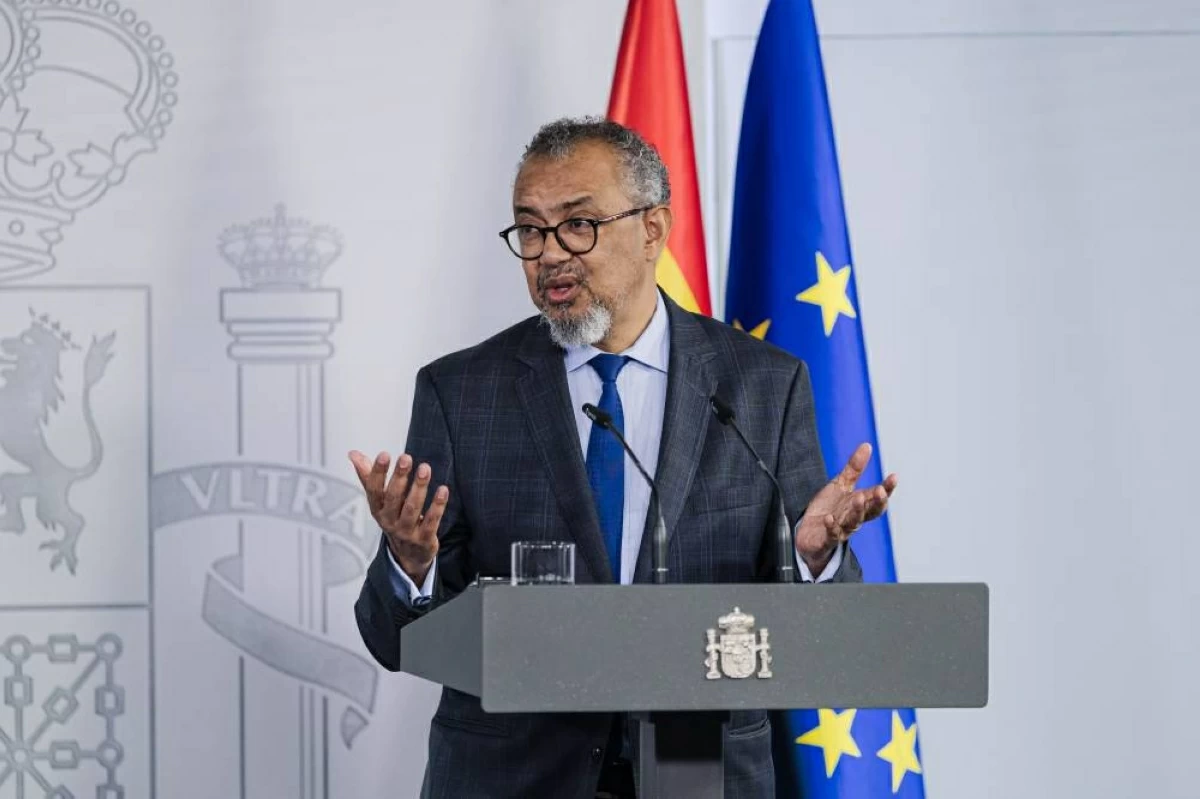 المدير العام لمنظمة الصحة العالمية، تيدروس أدهانوم غيبرييسوس 