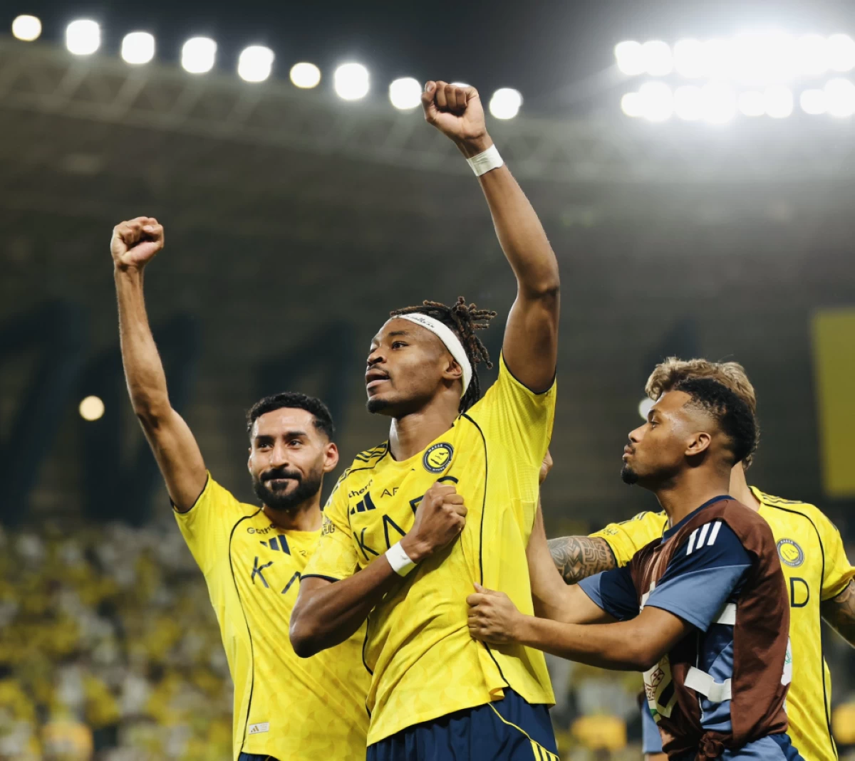 احتفالية لاعب النصر سيماكان