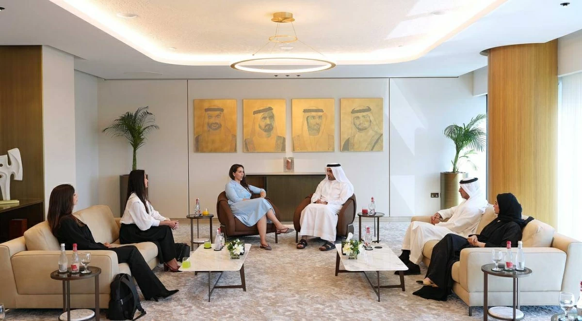 محمد لوتاه خلال استقبال مايدا أدجوفيتش