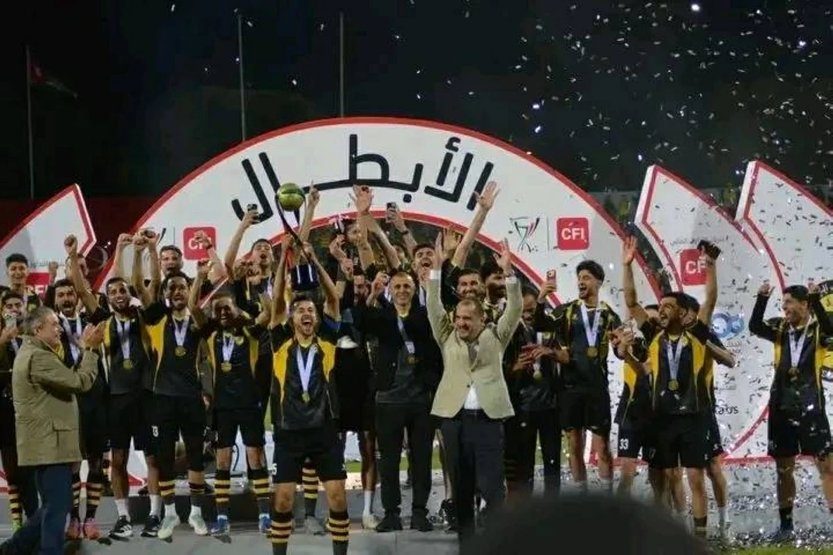 ثلاثية تاريخية للحسين إربد بتتويجه بكأس الأردن