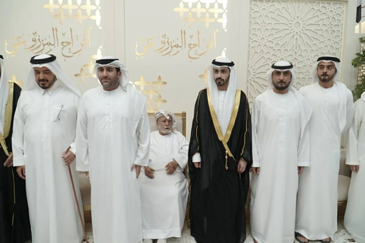 نهيان بن مبارك والشيوخ يحضرون أفراح المزروعي