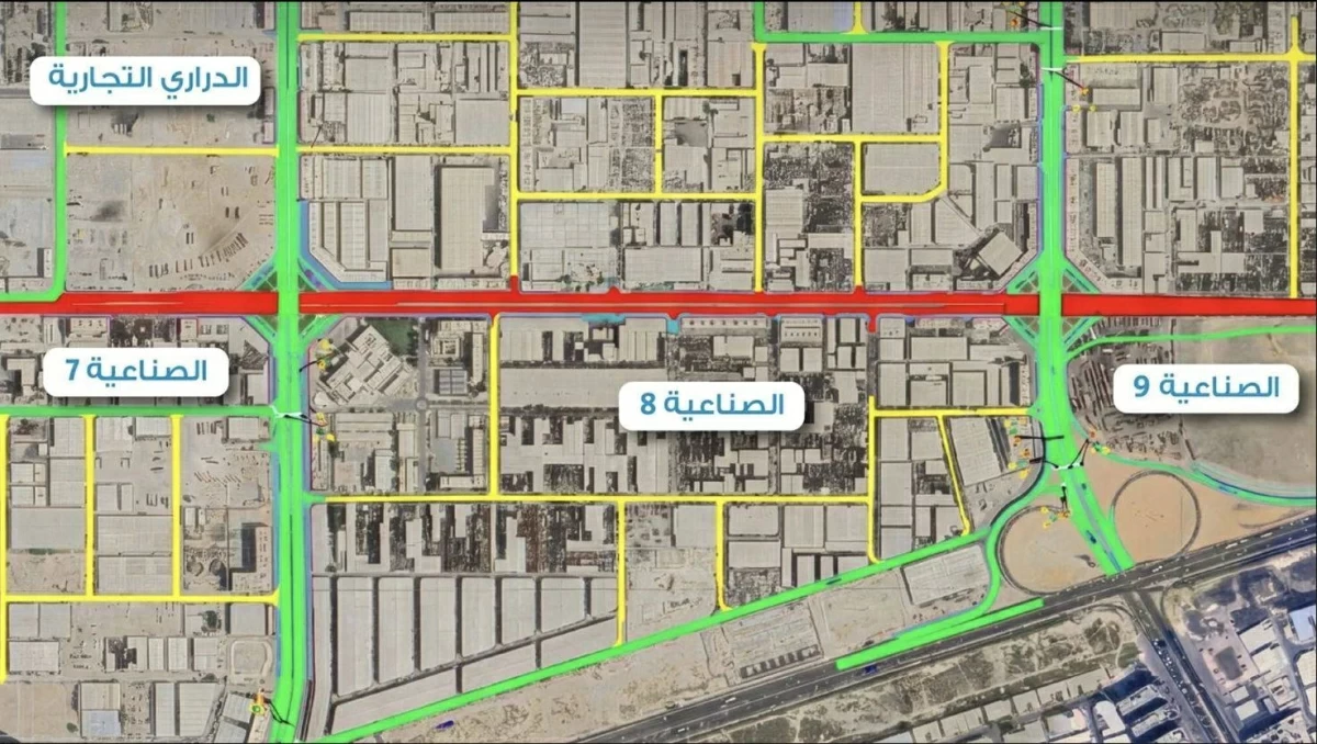 «طرق الشارقة»: تحويلة مرورية مؤقتة على طريق الخان غداً