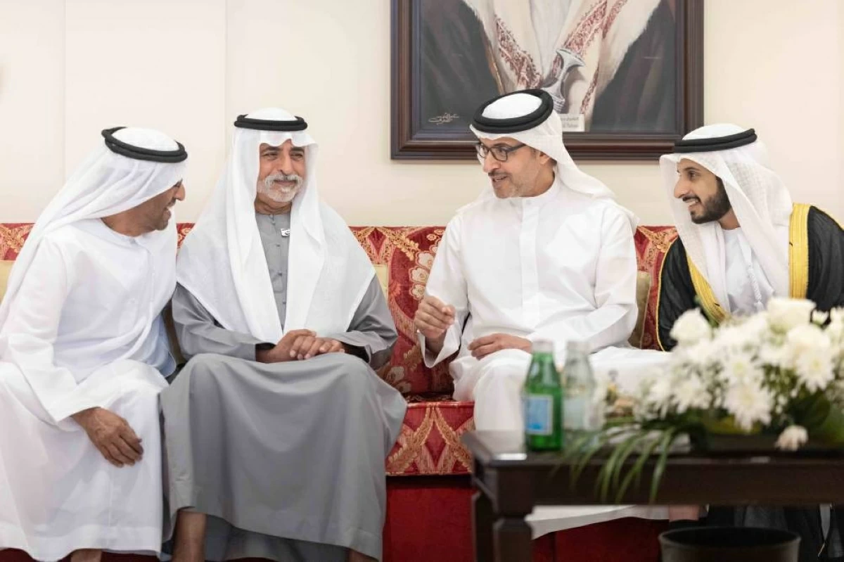 هزاع بن زايد ونهيان بن مبارك  وسعيد الغفلي والعريس