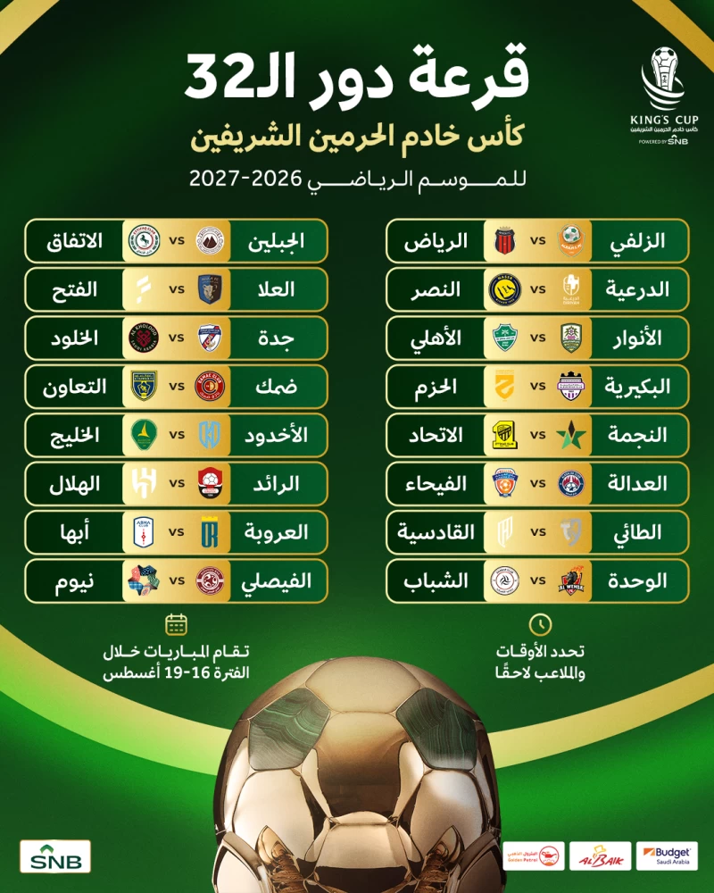 الهلال يبدأ الدفاع عن لقبه في كأس الملك أمام الرائد