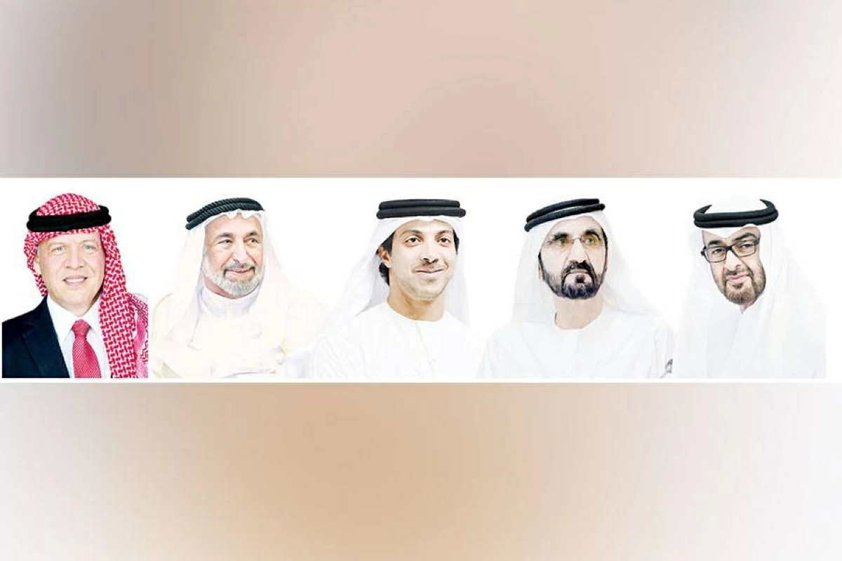 محمد بن زايد ونائباه يهنئون ملك الأردن بذكرى الاستقلال
