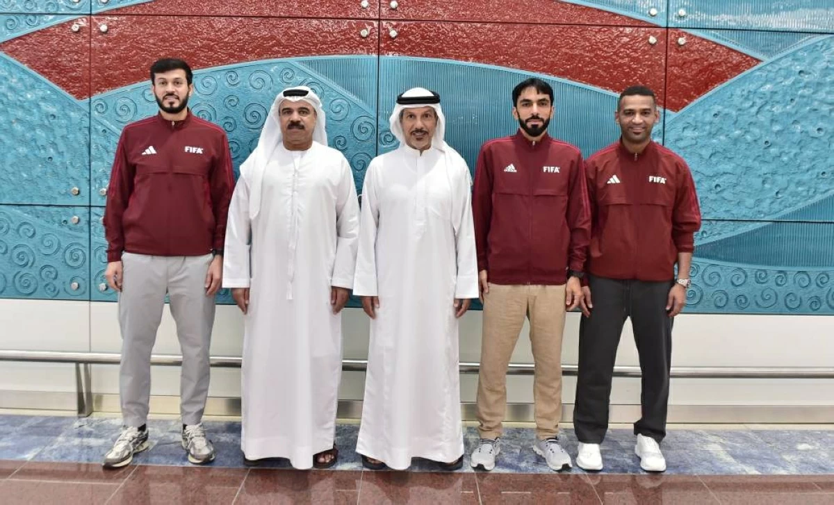 طاقم التحكيم الإماراتي يغادر إلى أمريكا للمشاركة في المونديال