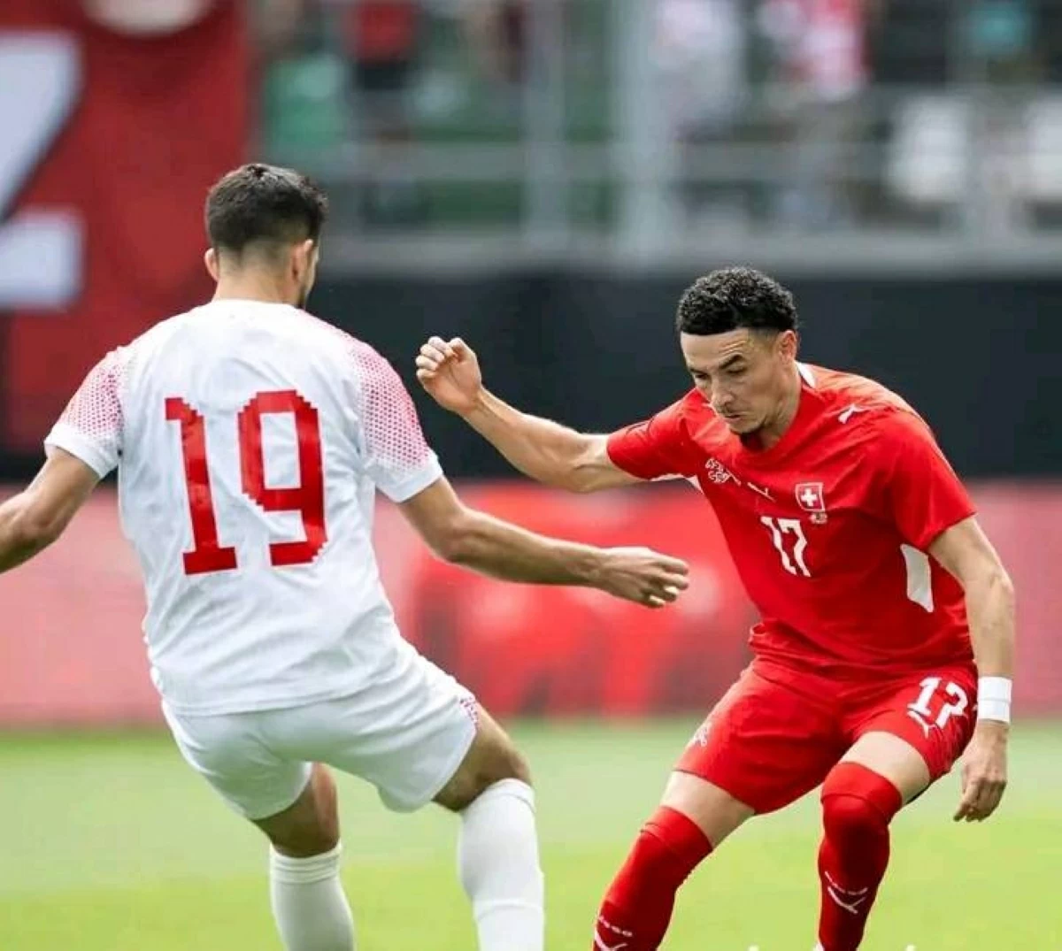  من مباراة الأردن وسويسرا