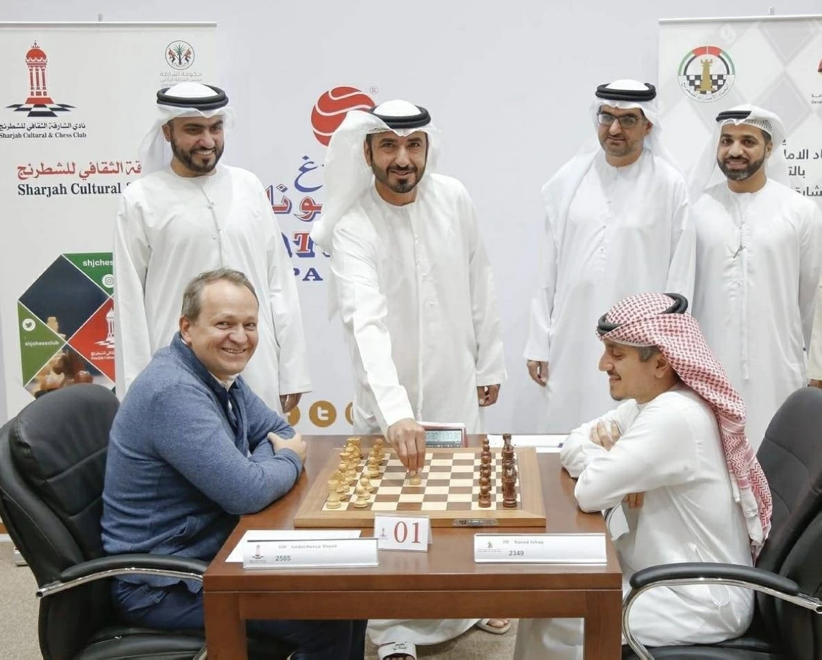 سيف النعيمي خلال افتتاح بطولة سابقة