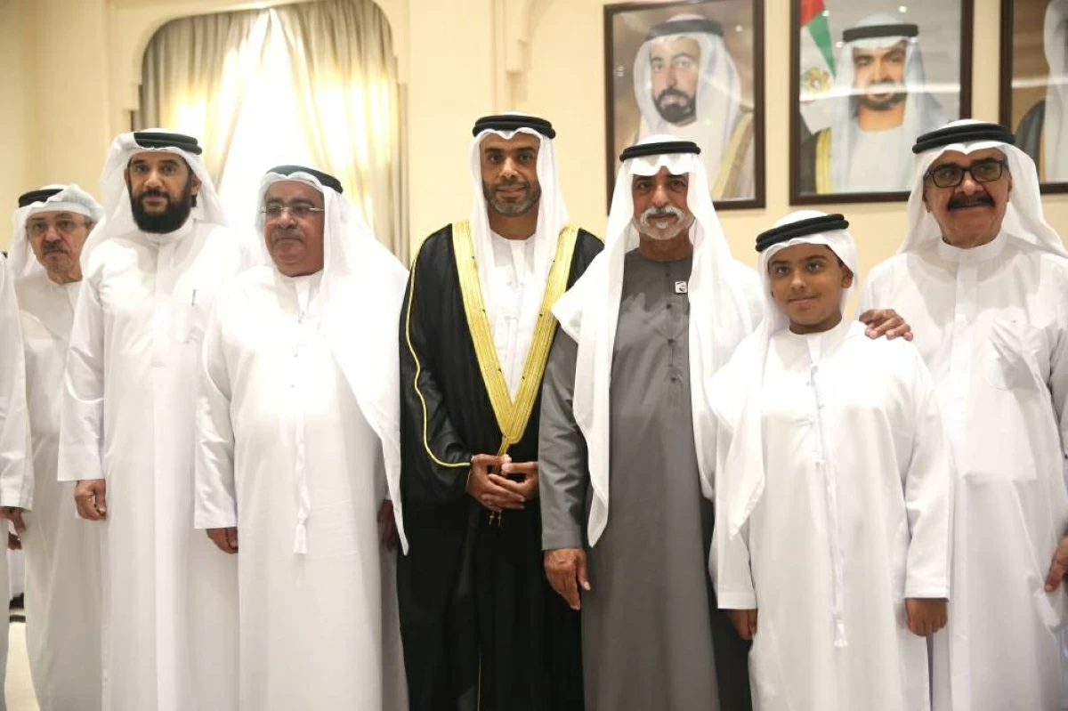نهيان بن مبارك والشيوخ يحضرون أفراح الغماي والسركال