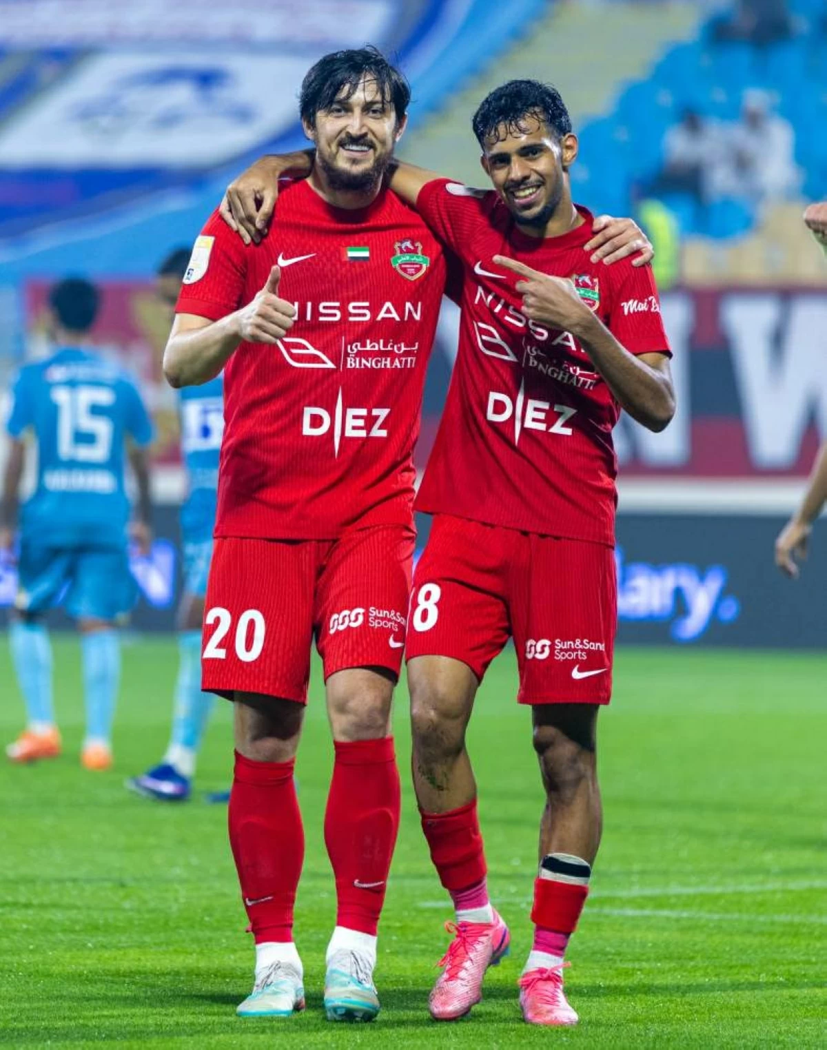  سردار مع محمد المنصوري 