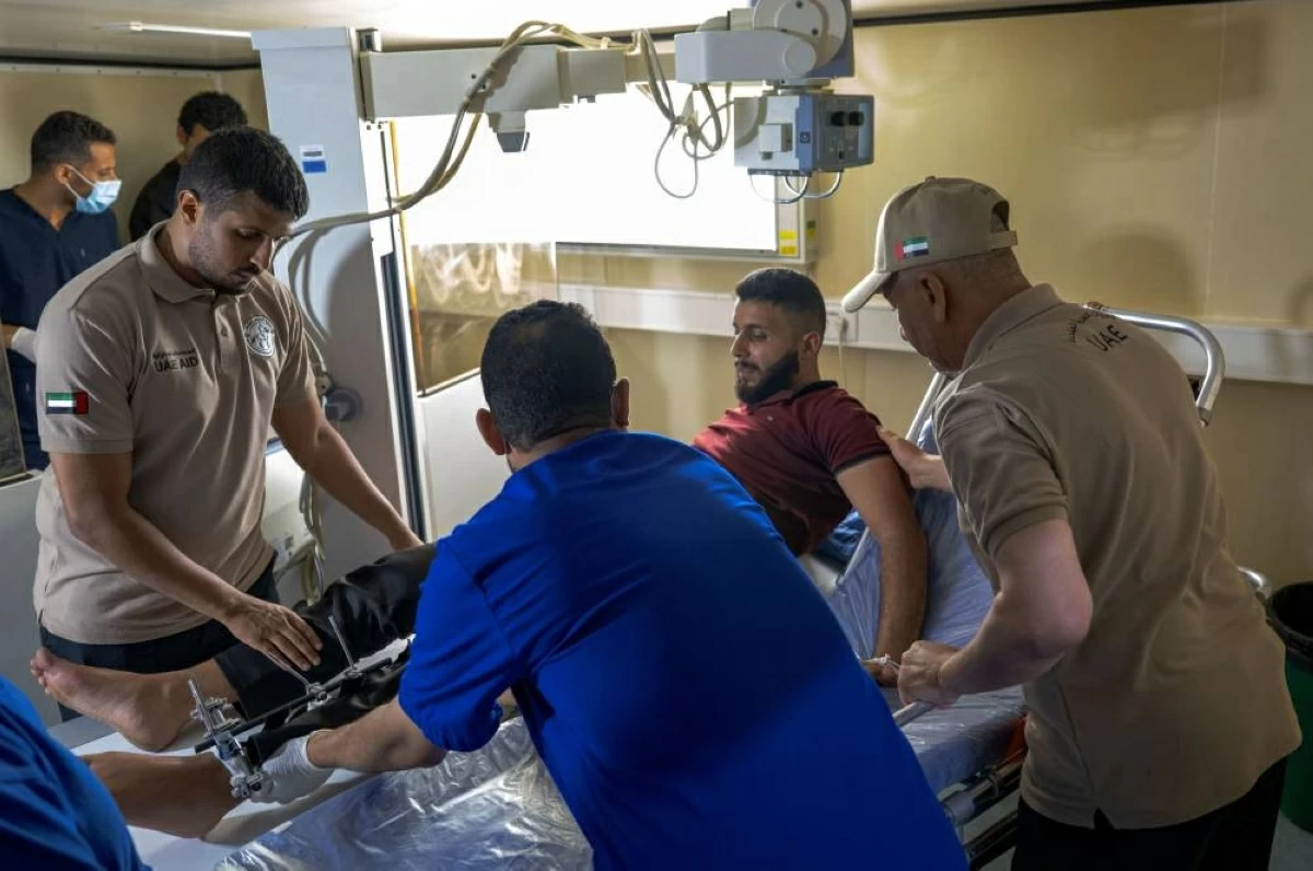 المستشفى الإماراتي العائم في العريش يستقبل 5 حالات جديدة من قطاع غزة