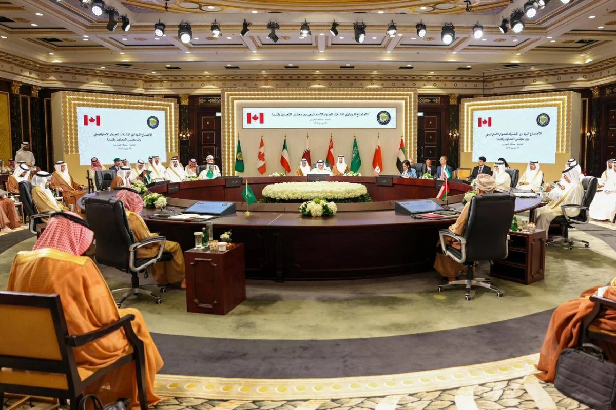 وزراء خارجية دول التعاون خلال اجتماعهم في المنامة
