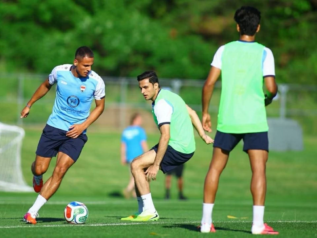 جانب من آخر وحدة تدريبية للمنتخب العراقي