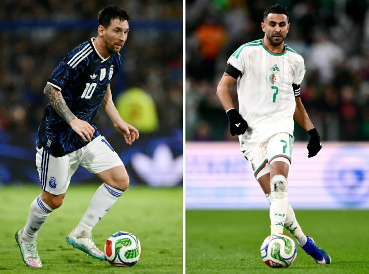 ميسي ومحرز قبل مباراة الأرجنتين والجزائر في كأس العالم 2026