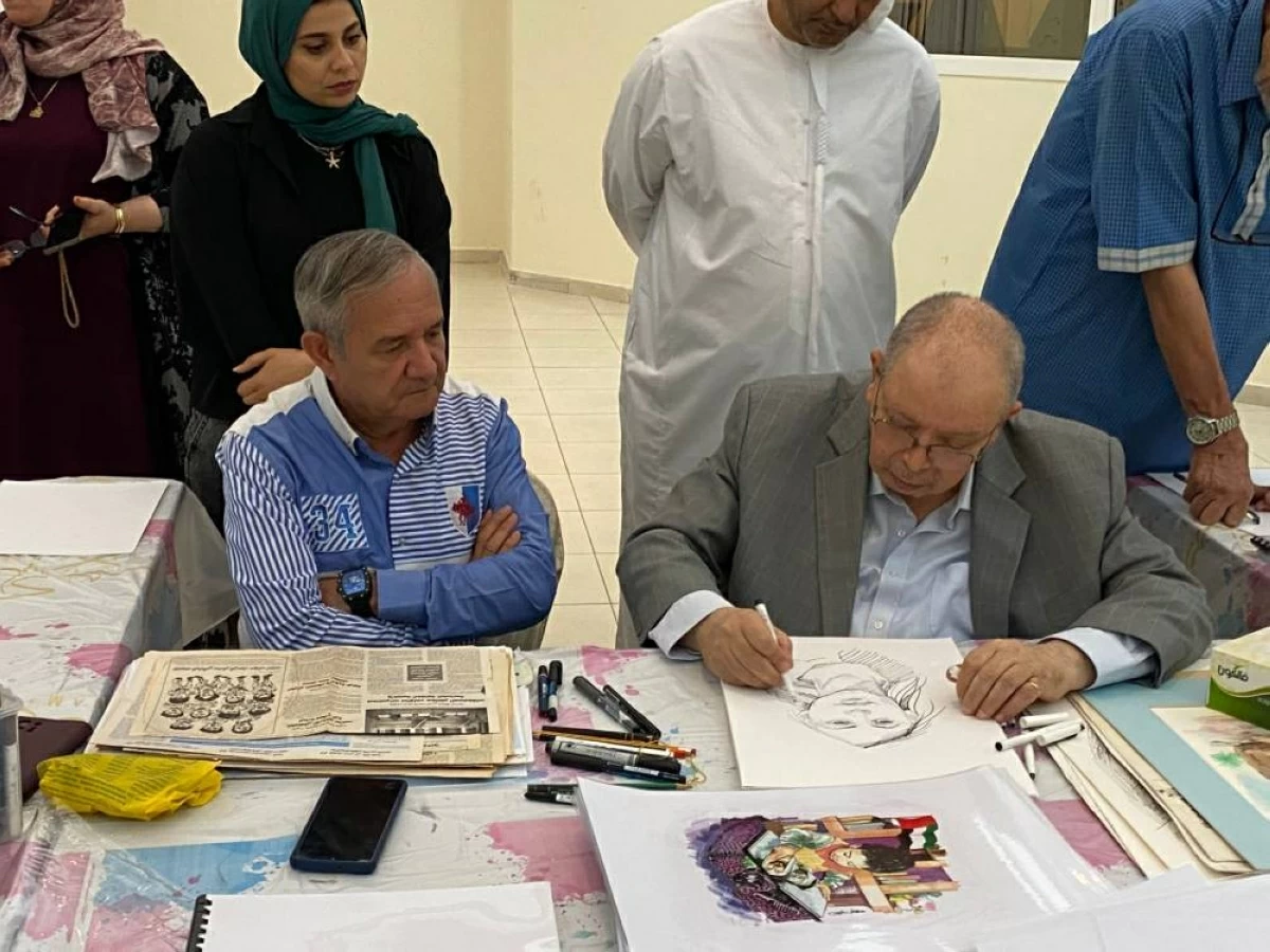 مهاب لبيب وخليفة الشيمي خلال الدورة