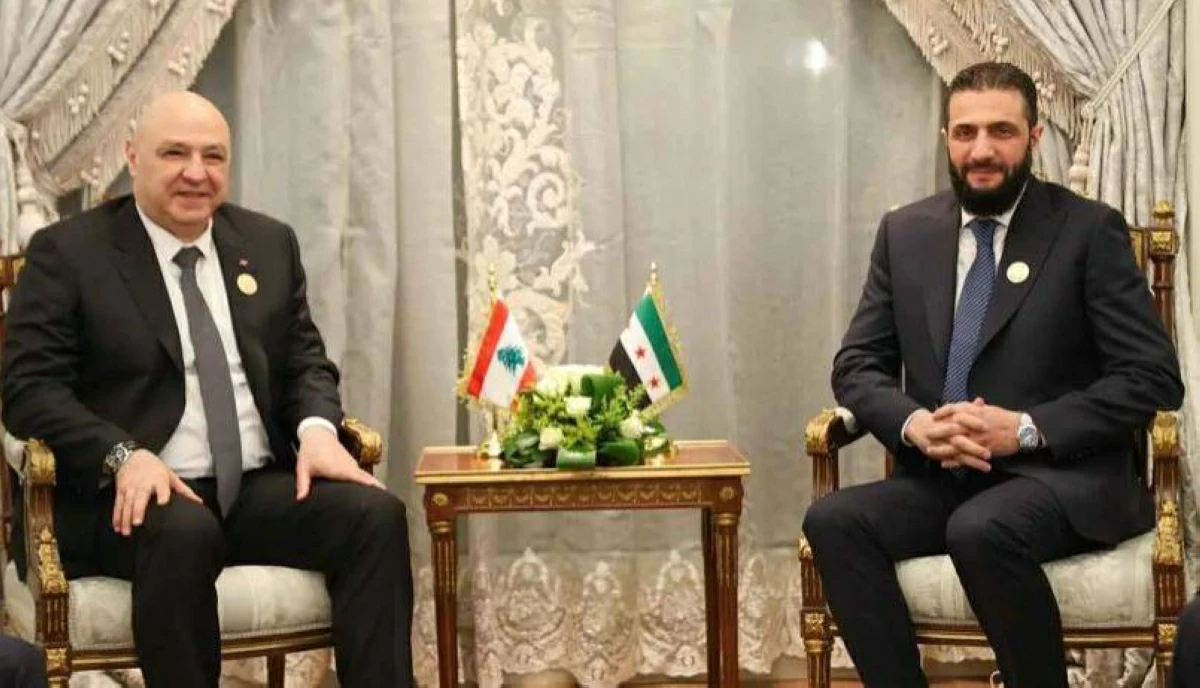 أحمد الشرع وجوزيف عون
