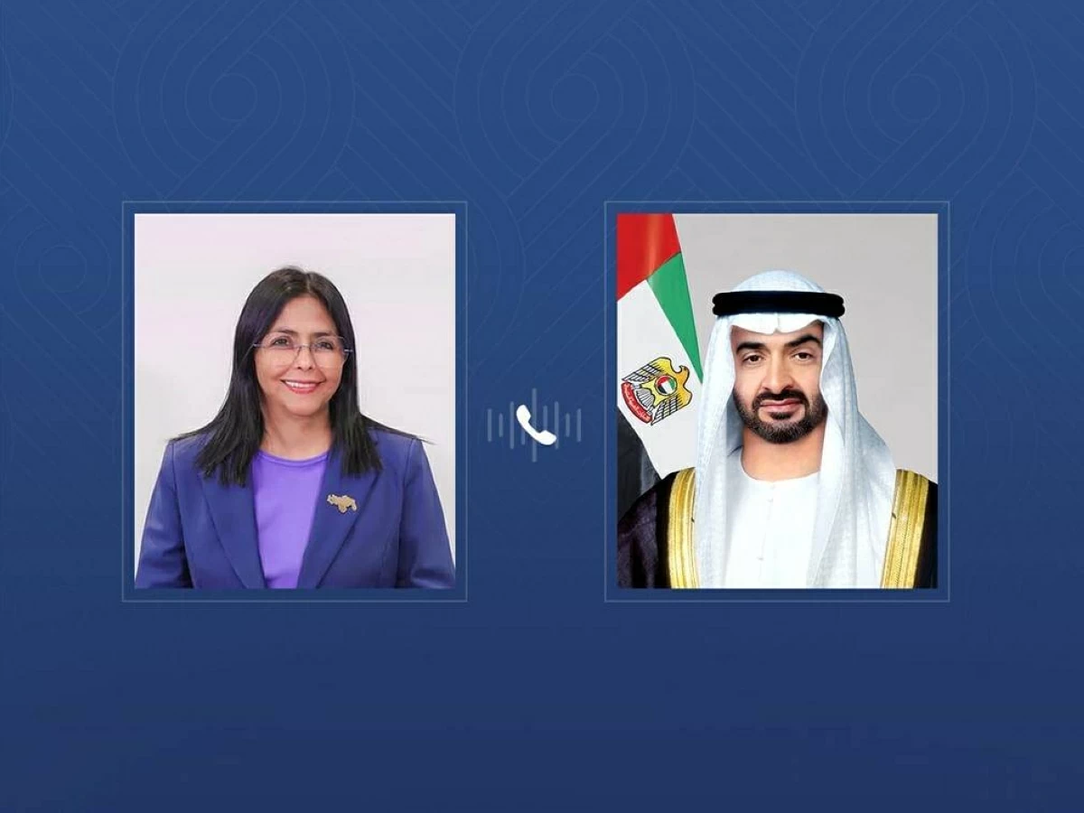 محمد بن زايد يعزي هاتفياً رئيسة فنزويلا في ضحايا الزلزال