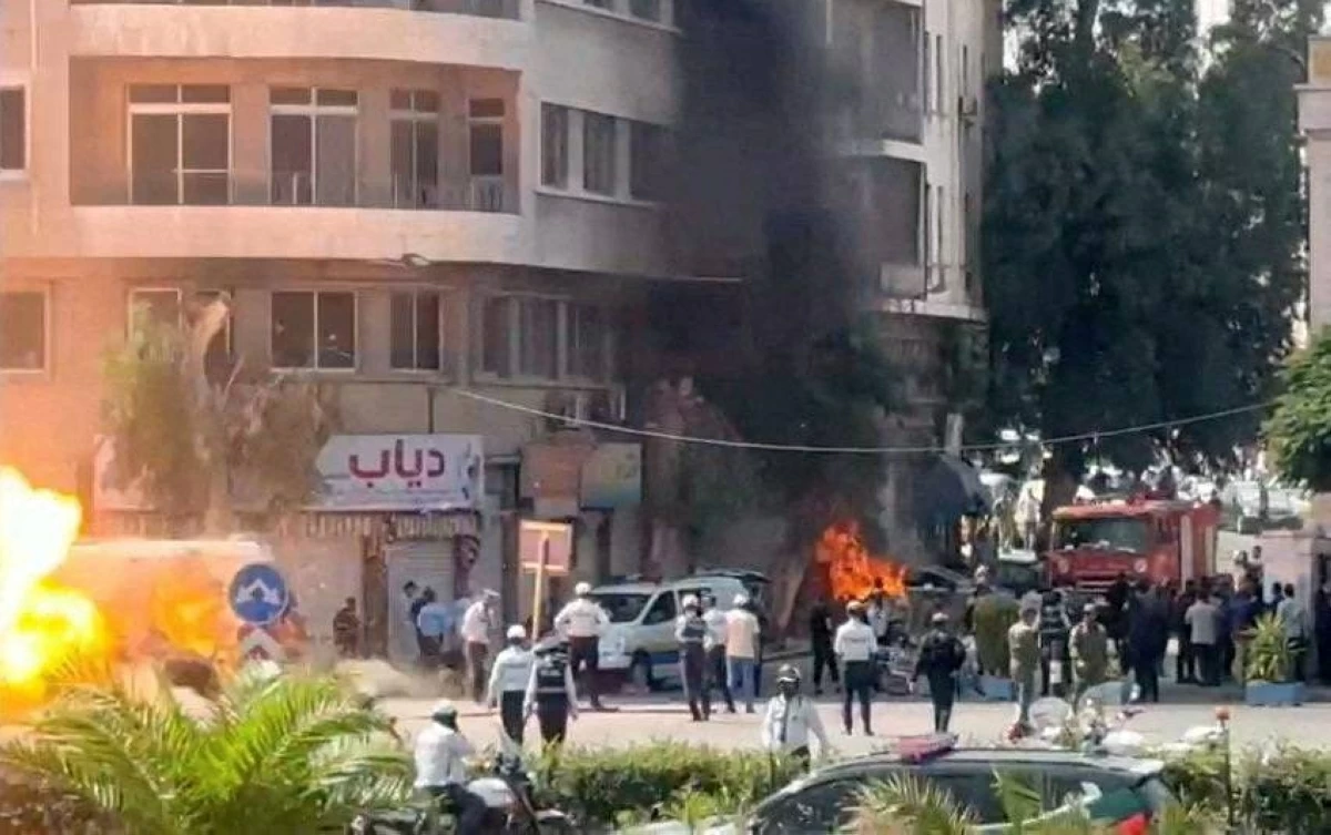 انفجارات قرب مقر إقامة ماكرون في دمشق