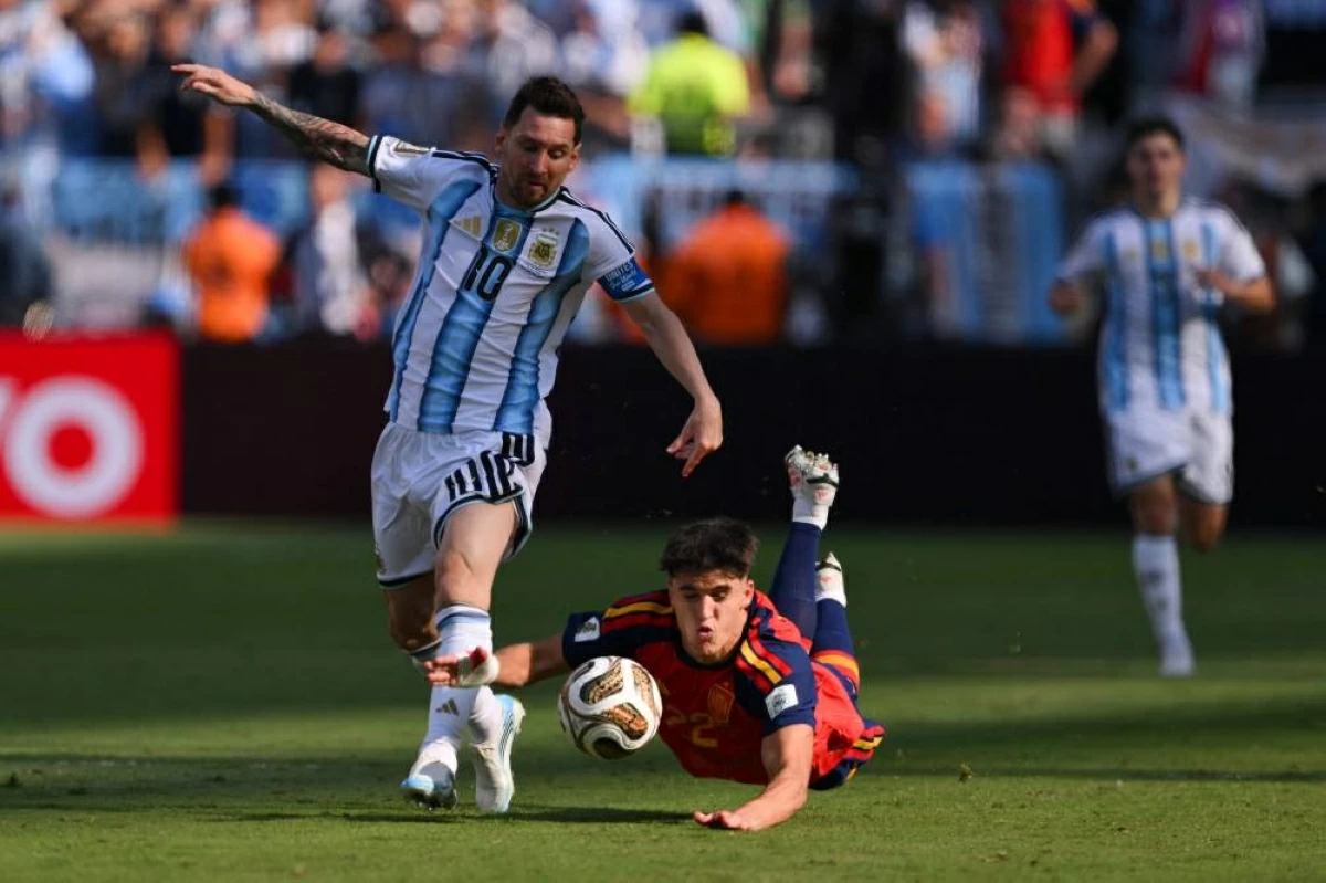 ميسي خلال المباراة النهائية لكأس العالم