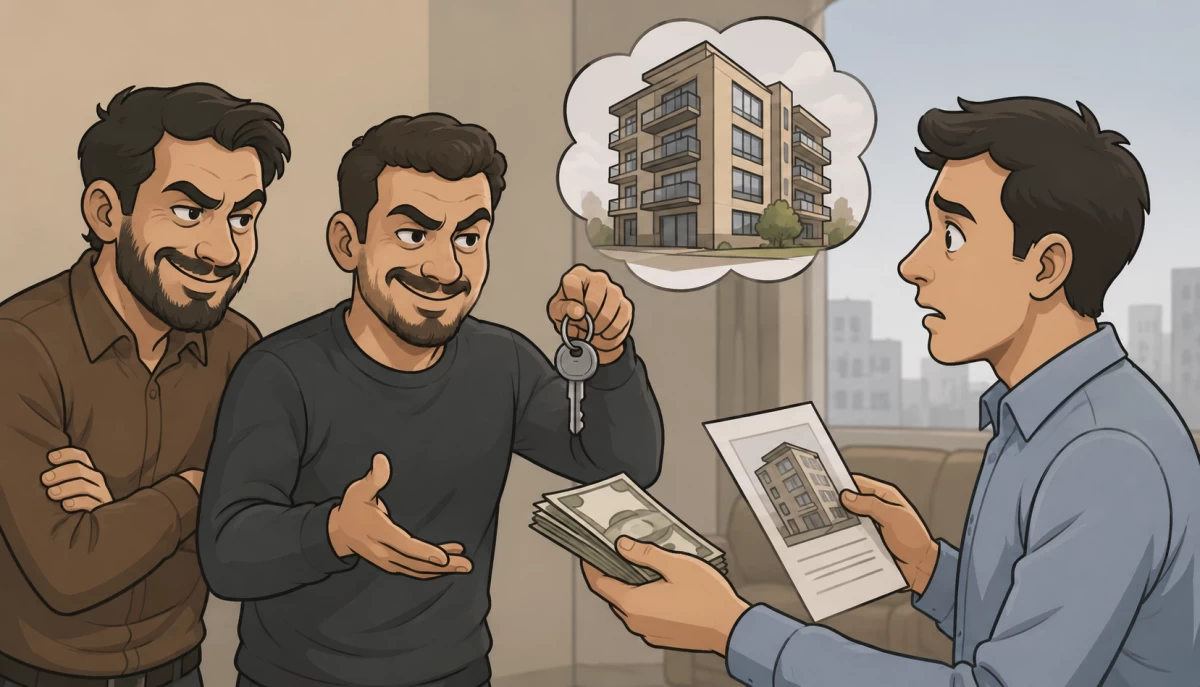 الحبس سنة والإبعاد لمتهمين بالاحتيال في تأجير شقة