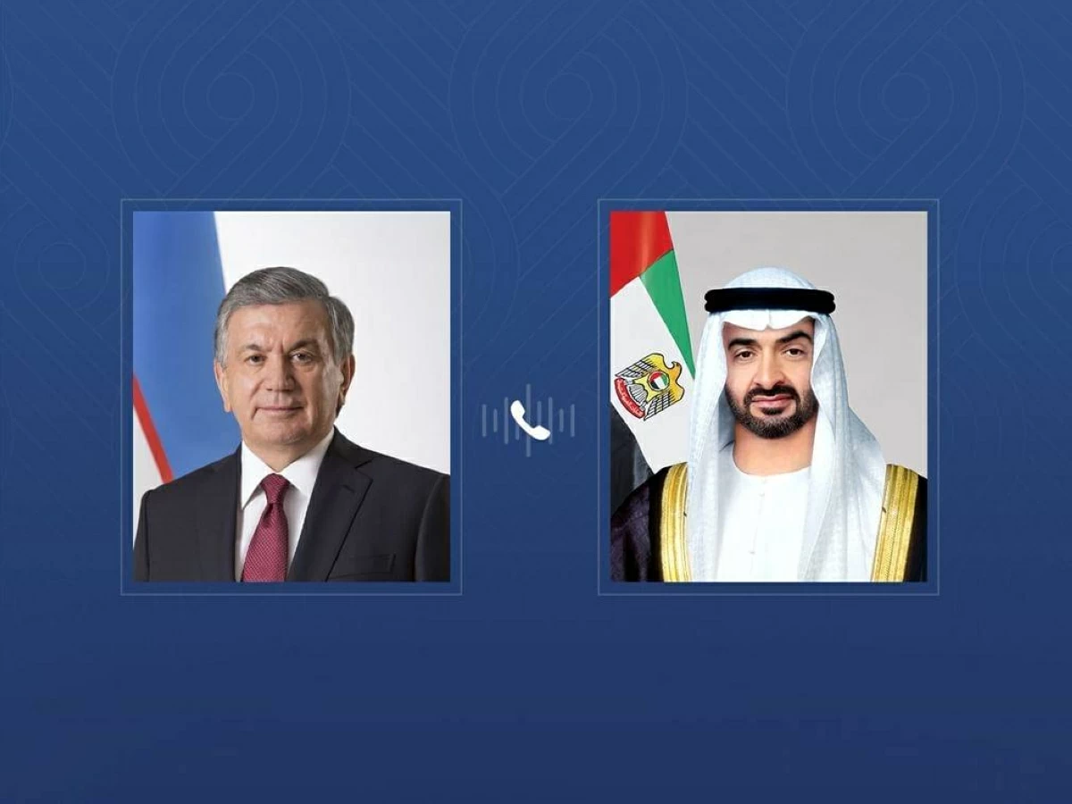 محمد بن زايد ورئيس أوزبكستان يبحثان هاتفياً علاقات التعاون