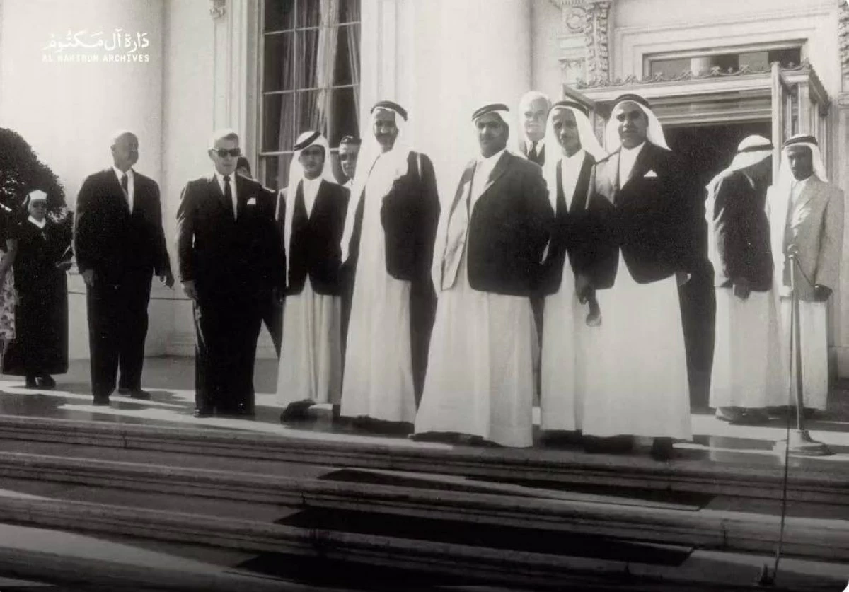 قبل 63 عاماً.. رحلة تاريخية للشيخ راشد بن سعيد إلى أمريكا (فيديو)
