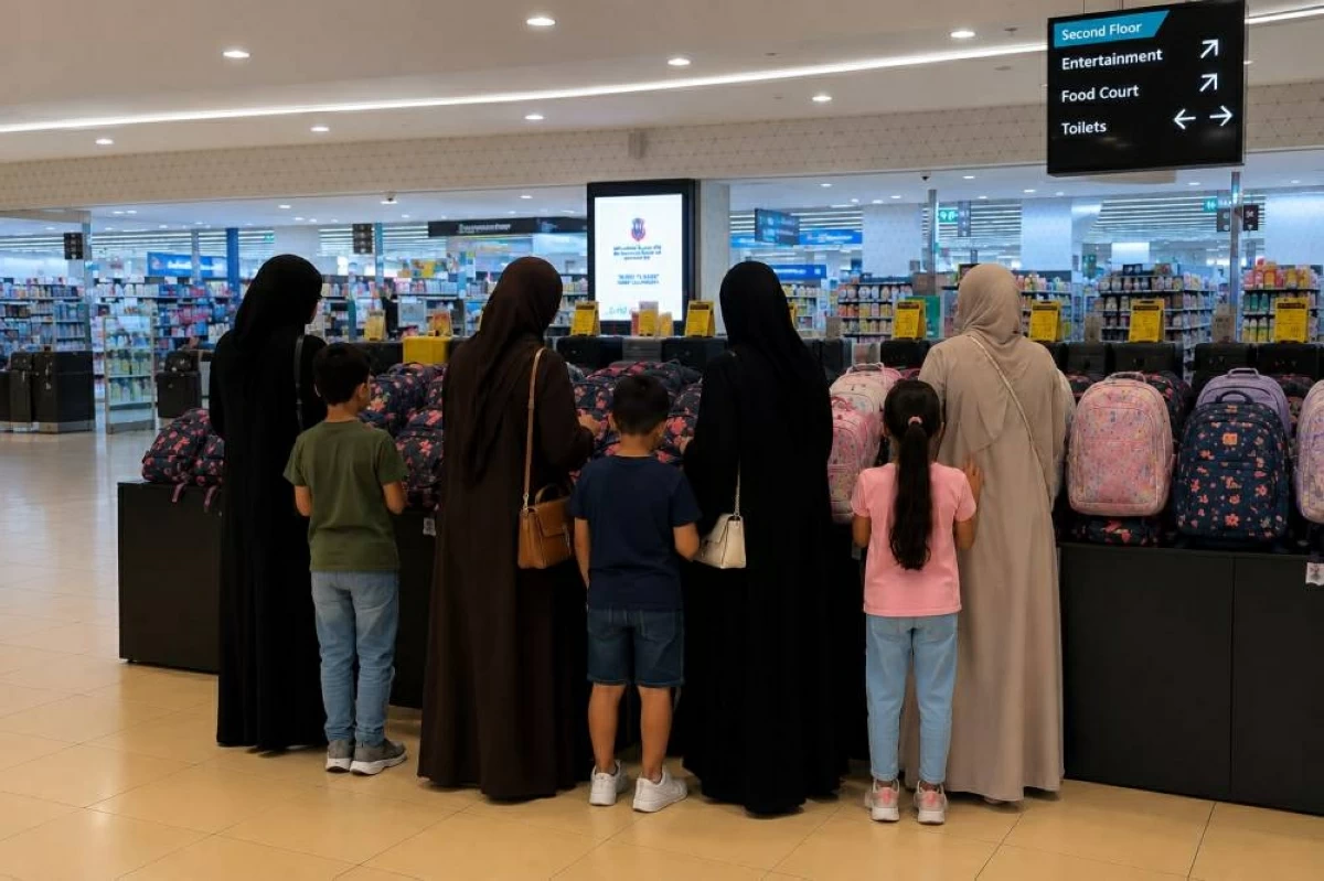 اقبال على شراء الحقائب المدرسية