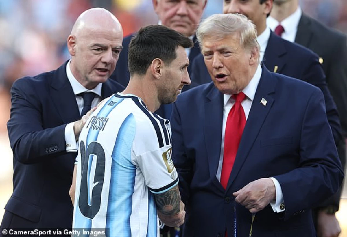 إنفانتيو والرئيس الأمريكي يواسيان ميسي