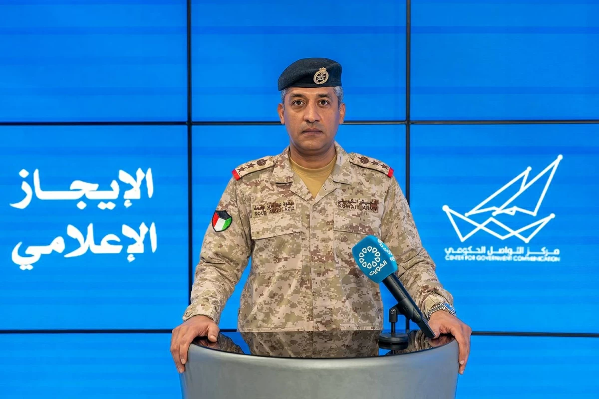 المتحدث الرسمي باسم وزارة الدفاع الكويتية خلال إيجاز صحفي (كونا)