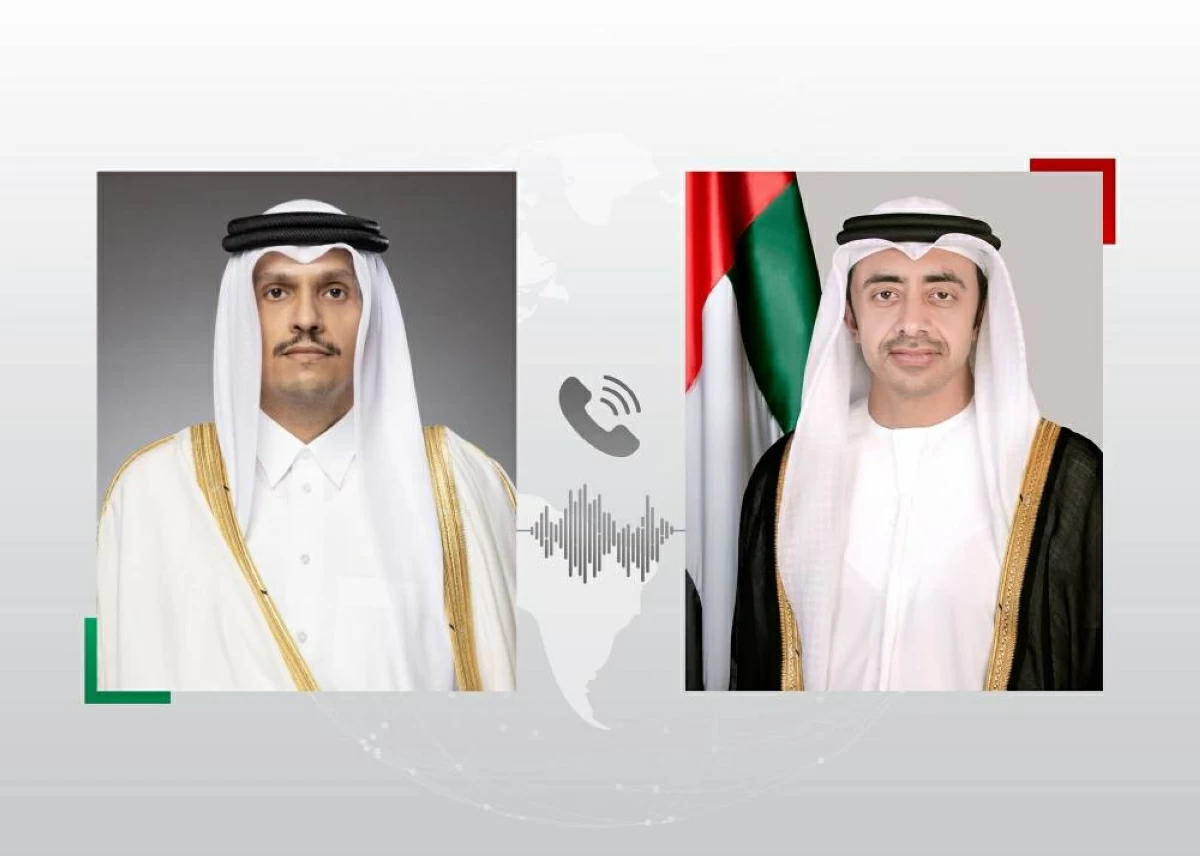 عبدالله بن زايد ورئيس وزراء قطر يبحثان التطورات الإقليمية