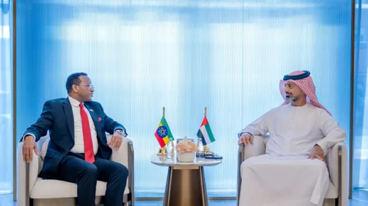 عمار بن حميد والسفير الإثيوبي يبحثان آفاق التعاون