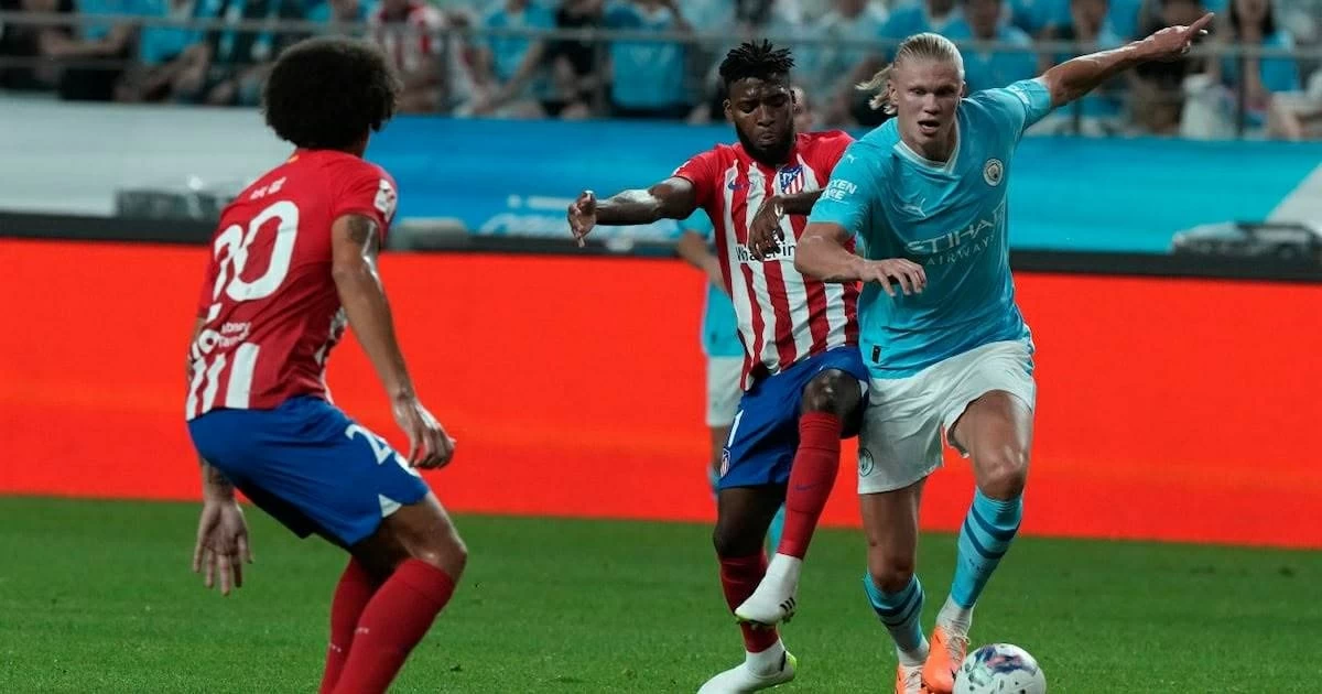 مباراة مانشستر سيتي وأتلتيكو مدريد.. الموعد والقنوات الناقلة