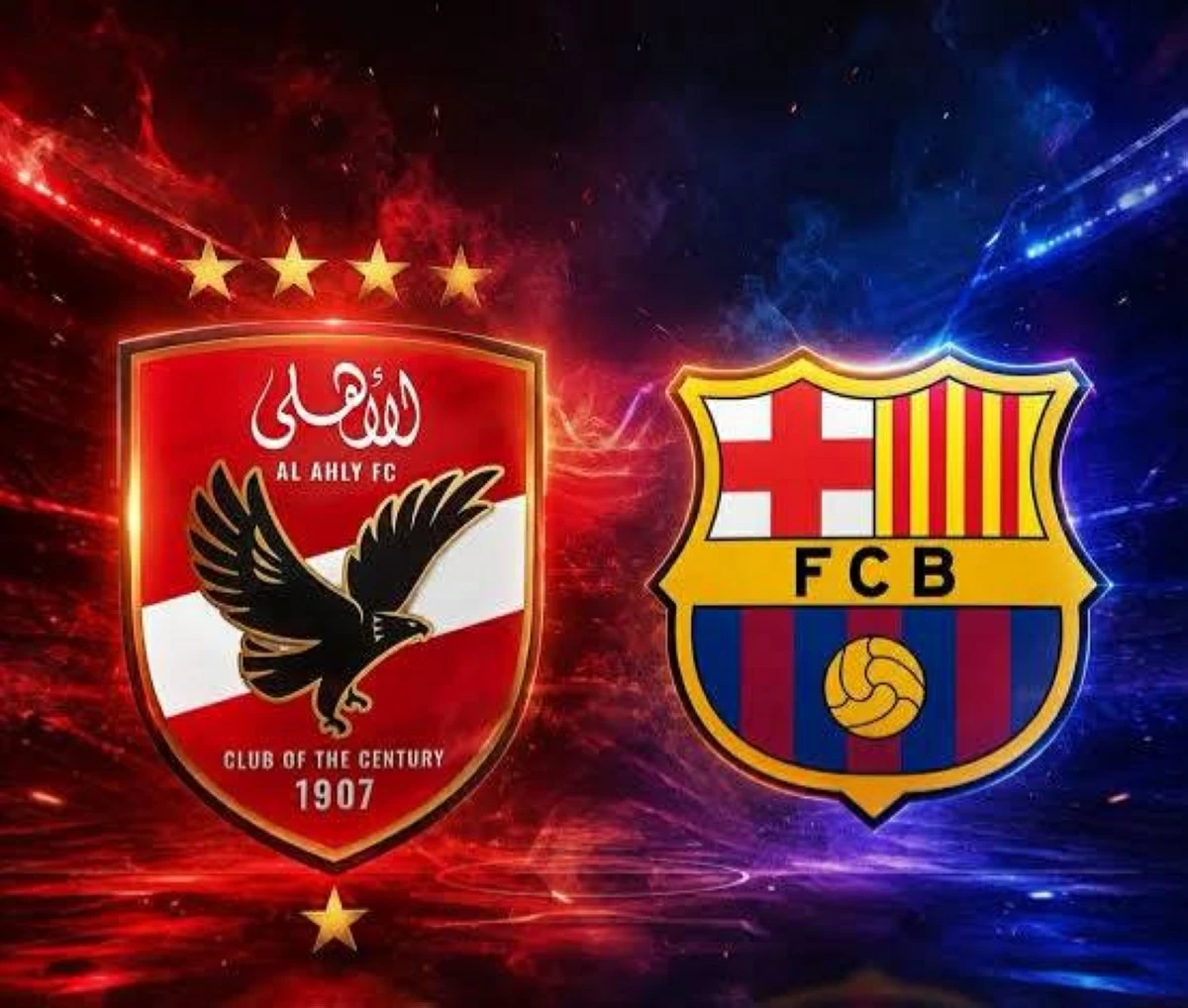 مشاهدة مباراة الأهلي وبرشلونة بث مباشر اليوم.. الموعد والقنوات الناقلة