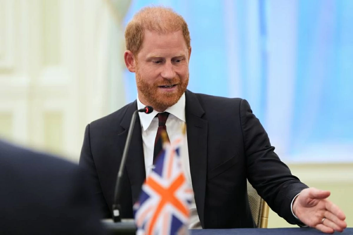 Britain's Prince Harry, the Duke of Sussex, speaks at a roundtable about support for veterans, Wednesday, Aug. 19, 2026, in Washington. (AP Photo/Alex Brandon)