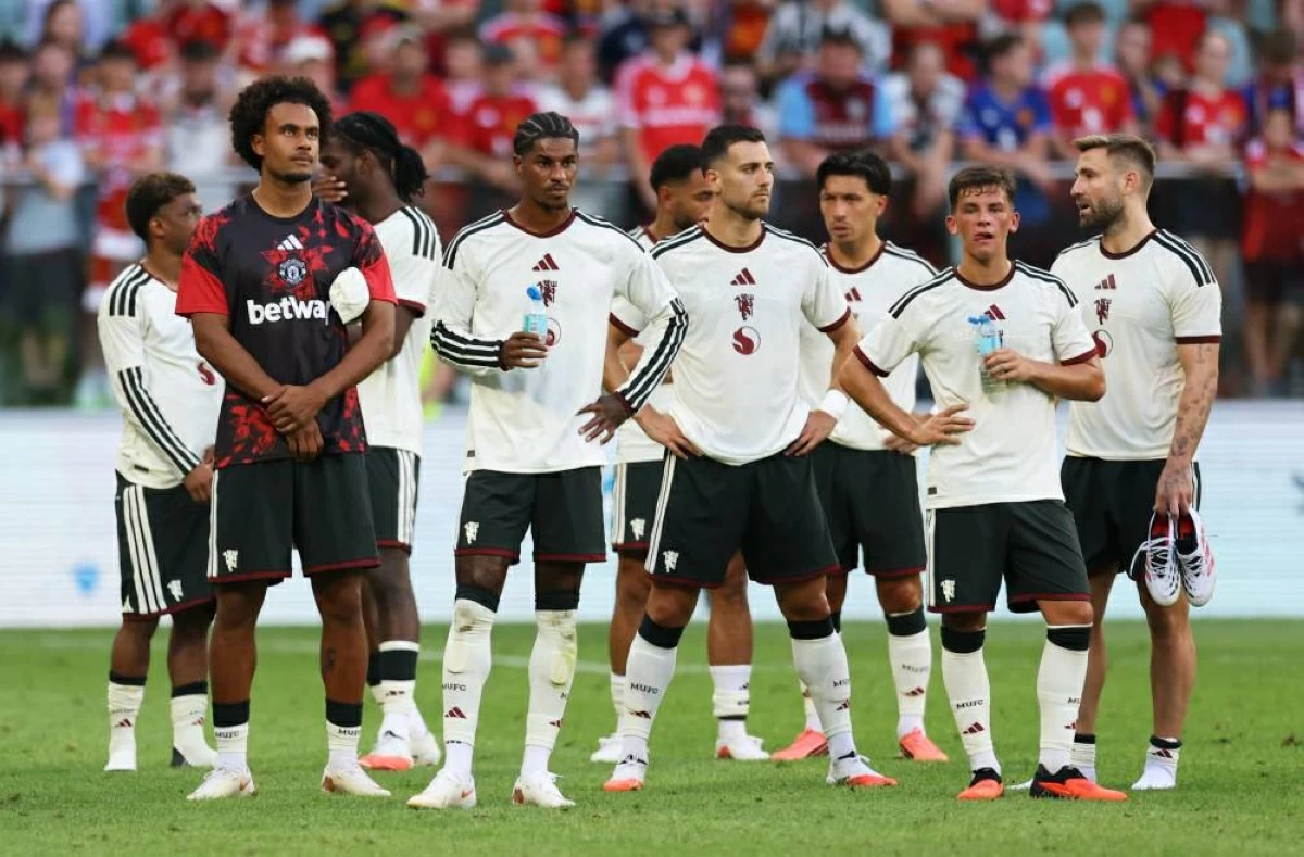 راشفورد في المباراة الودية أمام ميلان