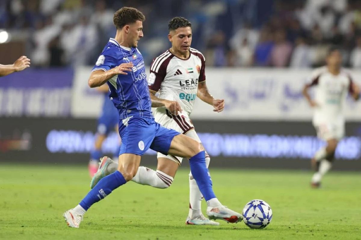 من مباراة النصر والوحدة( تصوير: هيثم الخاتم)